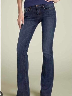 Joe's Jeans Dark Blue Rocker Flare Jeans